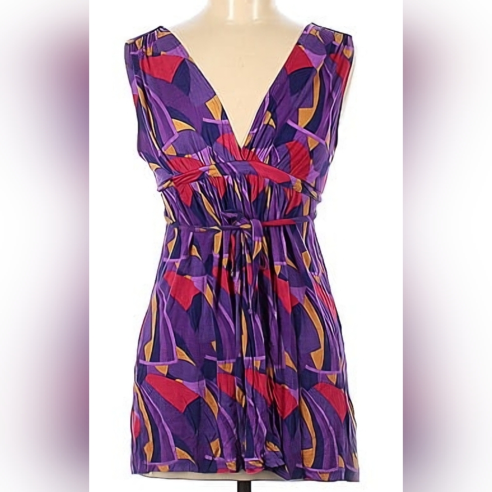 FRENCH CONNECTION tunic dress, purple, size 6